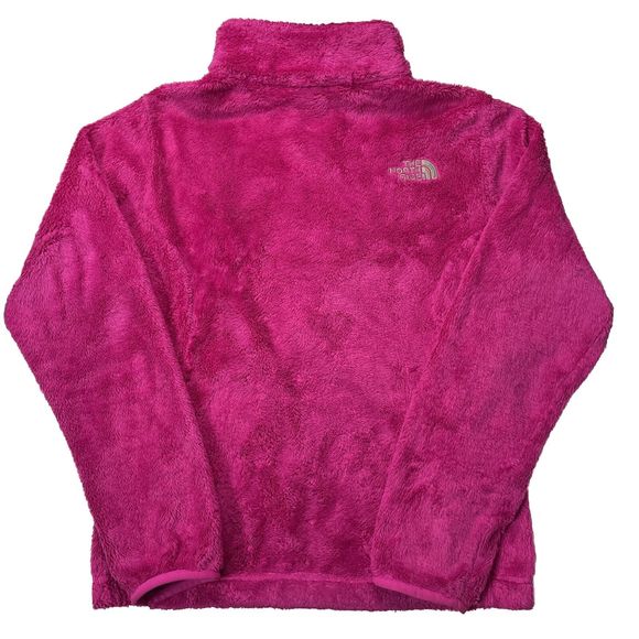 The North Face Fleece Full Zip Jacket Pink Fuchsia Pockets Girls Large 14/16 - Picture 8 of 11